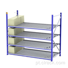 Sistema de rack de fluxo de caixa para armazém